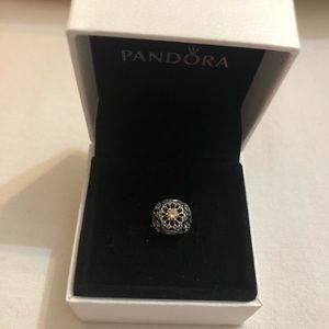 PANDORA Yellow Topaz Amber Open Cut Charm!